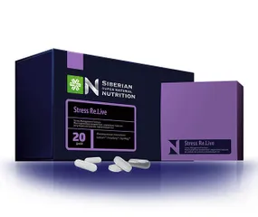 Viên Uống Hỗ Trợ Giấc Ngủ Siberian Super Natural Nutrition Stress Re.live - Giảm Căng Thẳng, Tăng Cường Tâm Trạng, Cải Thiện Giấc Ngủ