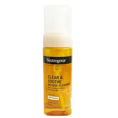 Sữa Rửa Mặt Nghệ Neutrogena Calme Curcuma Clear 150ml - Tạo Bọt Mịn, Làm Sáng Da, Dịu Kích Ứng, Cho Mọi Loại Da