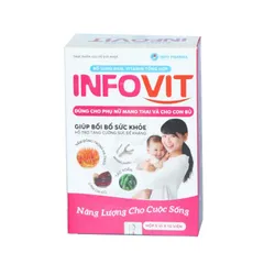 Viên Uống Vitamin Tổng Hợp Infovit Cho Mẹ Bầu - Bổ Sung Vitamin, Khoáng Chất Tăng Cường Sức Khỏe Thai Kỳ, Hộp 50 Viên