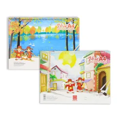 Vở Vẽ Lò Xò A4 Trạng Nguyên 20 Tờ Hồng Hà 4927 - Giấy Vẽ Chống Nhòe Mực, Bám Màu Tốt, Dễ Sử Dụng Học Sinh, Nghệ Sĩ