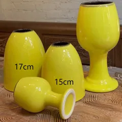 Bình hoa gốm Bát Tràng dáng chuông họa tiết trơn - Trang trí nhà cửa, cây cảnh nhỏ xinh, nhiều màu sắc, tinh tế