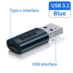 Đầu Chuyển Đổi USB Sang Type C Baseus - Thiết Bị Chuyển Đổi USB 3.1 Tương Thích Samsung, Xiaomi, Notebook - Gọn Nhẹ, Bền Bỉ