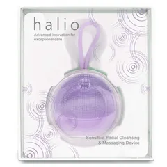 Máy rửa mặt Halio Sensitive Facial Cleansing & Massaging Device Purple Rain - Thiết kế an toàn cho da nhạy cảm, Bảo hành 1 năm