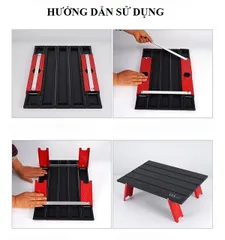 Bàn Dã Ngoại Gấp Gọn Mini CLS Hợp Kim Nhôm - Siêu Bền, Nhẹ, Tiện Dụng Cho Cắm Trại, Dã Ngoại, Leo Núi