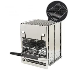 Bếp Nướng Ngoài Trời Gấp Gọn CLS Bằng Thép Không Gỉ Có Túi Đựng - Đồ Dùng Cắm Trại Đa Năng Cho Chuyến Dã Ngoại Hoàn Hảo