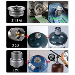 Bộ 5 Đầu Nối Sang Chiết Bình Gas Du Lịch CampingMoon Z13M, Z20, Z10, Z22, Z15 - Chất Liệu Nhôm Bền Chắc Cho Cắm Trại Dã Ngoại