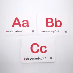 Bộ Thẻ Flashcard Dạy Bé Bảng Chữ Cái Tiếng Anh - 27 Thẻ Học Thông Minh Với Hình Ảnh Sống Động, Phương Pháp Glenn Doman