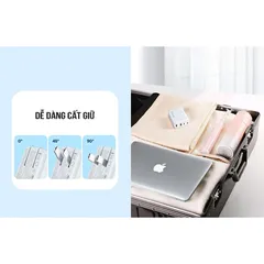 Củ Sạc Nhanh 4 Cổng GaN 120W Remax TR257 - Sạc Nhanh 4 Thiết Bị Đồng Thời, Gọn Nhẹ, An Toàn, Chất Liệu Chống Cháy