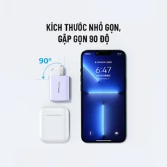 Củ sạc nhanh GaN 33W Remax RP-U25 - Sạc PD và QC 3.0 chuẩn kép, thiết kế gọn nhẹ, sạc siêu tốc cho mọi thiết bị điện tử