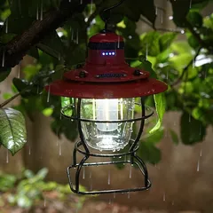 Đèn Cắm Trại Chiếu Sáng Ngoài Trời Pin Sạc Dáng Cổ Điển CLS - Bền Bỉ, Chống Gỉ, 3 Chế Độ Ánh Sáng - Phụ Kiện Dã Ngoại Hoàn Hảo