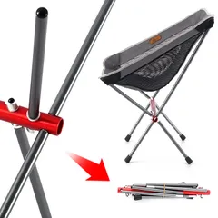Ghế Gấp Hợp Kim Nhôm Siêu Nhẹ Di Động CLS - Ghế Cắm Trại Thoáng Khí, Chịu Tải Lên Đến 150kg, Dễ Dàng Mang Theo