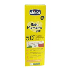 Kem Chống Nắng Cho Bé Chicco SPF50+ - 3 Tác Động Dưỡng Ẩm, Bảo Vệ Da, An Toàn Cho Trẻ Sơ Sinh, Chịu Nước, Không Gây Kích Ứng