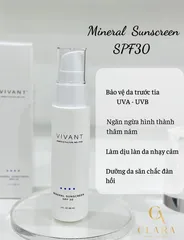 Kem Chống Nắng Vivant Mineral Sunscreen SPF30 - Bảo Vệ Da Chống UVA/UVB, Khô Nhanh, Dưỡng Ẩm, Lý Tưởng Cho Hoạt Động Ngoài Trời
