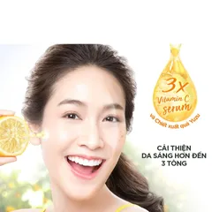 Kem Dưỡng Garnier Tinh Chất Serum Sáng Da Ban Ngày 50ml - Vitamin C & Yuzu, Chống Nắng SPF 30 PA+++, Dưỡng Sáng Mịn Da, Cải Thiện Vết Thâm