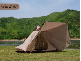 Lều Cắm Trại Kim Tự Tháp Ấn Độ 5-8 Người, Chống Tia UV, Thiết Kế Thoáng Khí, Phù Hợp Đi Dã Ngoại, Du Lịch