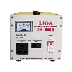 Ổn Áp 1 Pha Lioa 0.5KVA SH-500 II - Thiết Bị Ổn Định Nguồn Điện Dải 150V-250V, Bảo Vệ An Toàn, Tiết Kiệm Điện Năng