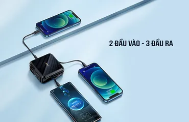 Sạc Dự Phòng Đa Năng Remax RPP-276 15000mAh - Thiết Kế Nhỏ Gọn, Chân Cắm AC, 2 Cổng USB & Type C, Phù Hợp Mọi Thiết Bị
