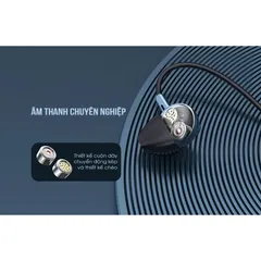 Tai Nghe Chống Ồn Remax RM-595 - Tai Nghe Chân 3.5mm Thời Trang Âm Thanh Sống Động, Cấu Hình Hiện Đại, Micro Tích Hợp