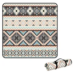 Thảm Dã Ngoại Ngoài Trời Họa Tiết Độc Đáo - Thảm Picnic Gọn Nhẹ Cho Cắm Trại và Du Lịch, Kích Thước 200x200cm