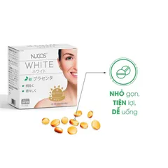 Viên Uống NUCOS Trắng Da Chống Nắng White Plus Placenta - Giảm Nám, Làm Sáng Da 60 Viên Nhập Khẩu từ Nhật Bản