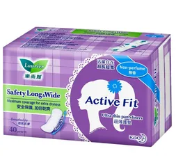 Băng Vệ Sinh Laurier Active Fit Hàng Ngày Siêu Thấm Không Hương - Bông Mềm Mại, Khô Thoáng & Sạch Sẽ Cho Ngày Đèn Đỏ