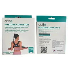 Đai Hỗ Trợ Cố Định Tư Thế Dr.life AFT-BS012 - Giúp Giữ Lưng Thẳng, Thoải Mái Cho Người Mỏi Cổ Vai Gáy, Chất Liệu êm Ái