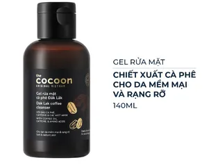 Gel Rửa Mặt Cocoon Cà Phê Đắk Lắk 140ml - Sữa Rửa Mặt Dành Cho Da Tươi Mới, Không Sulfate, Dưỡng Ẩm Tự Nhiên, Giúp Làm Sáng Da