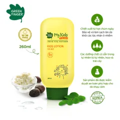 Greenfinger My Kids Lotion Dưỡng Thể Toàn Thân Cho Bé 4-10 Tuổi - Giữ Ẩm, Làm Dịu Da Tự Nhiên, Chiết Xuất Hoa Sen, 260ml