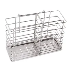 Kệ chén 1 tầng Inox 304 Hobby Home Decor KC2 - Kệ đựng bát cao cấp có khay hứng nước và ống đũa, tiện lợi cho bếp nhà bạn