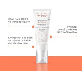 Kem Dưỡng Avène Tolerance Control 40ml - Hỗ Trợ Khôi Phục Hàng Rào Bảo Vệ Da, Làm Dịu Da Nhạy Cảm, Giảm Mẩn Đỏ, Khô Căng