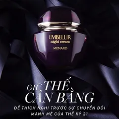 Kem Dưỡng Da Ban Đêm Menard Embellir Night Cream 35g - Dưỡng Ẩm, Tái Tạo, Cải Thiện Nếp Nhăn, Sạm Nám Cho Làn Da Khỏe Mạnh