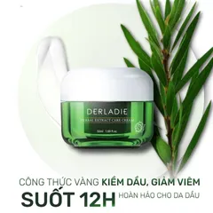 Kem Dưỡng Da Derladie 50ml - Giảm Mụn, Kiềm Dầu 12 Giờ, Dưỡng Ẩm Thiên Nhiên, Thích Hợp Cho Da Dầu Mụn, Xuất Xứ Hàn Quốc
