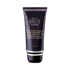 Kem Rửa Mặt Sạch Sâu Menard Embellir 130g - Phù Hợp Da Nhạy Cảm, Duy Trì Độ Ẩm, Làm Sáng Da với Tinh Chất Linh Chi