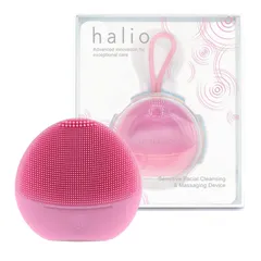 Máy Rửa Mặt Halio Sensitive - Thiết Bị Làm Sạch Và Massage Da Nhạy Cảm, Công Nghệ Sonic Wave, Chống Nước IPX7, 2 Màu Sắc Thời Trang