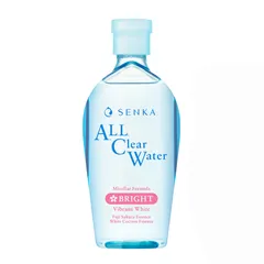 Nước Tẩy Trang Senka All Clear Water White Dưỡng Trắng 230ml - Không Cồn, Phù Hợp Mọi Loại Da, Chăm Sóc Da Nhạy Cảm