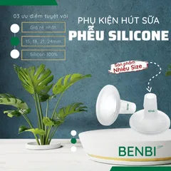 Phễu Hút Sữa Silicon Benbi Sweet - Giúp Massage Ngực, Tăng Sản Lượng Sữa, Chống Tắc Tia Sữa Cho Mẹ Bầu