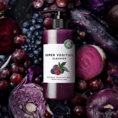 Sữa Rửa Mặt Rau Củ Byvibes Wonder Bath Super Vegitoks 300ml - Chiết Xuất Từ 100% Rau Củ Thiên Nhiên, Dưỡng Ẩm, Làm Sáng Da, Phù Hợp Da Nhạy Cảm