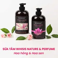 Sữa Tắm Dưỡng Ẩm WHISIS Nature & Parfum 750ml - Chiết Xuất Tự Nhiên, Làm Sạch & Dưỡng Sáng Da, Mùi Hương Tươi Mát Quý Phái