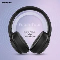 Tai Nghe Chụp Tai Không Dây HiFuture FutureTour - Hybrid ANC, Bluetooth 5.3, 40 Giờ Phát Nhạc - Âm Thanh Chống Ồn Tuyệt Vời