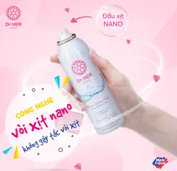 Xịt Khoáng Dr Her Paris 150ml - Xịt Khoáng Tươi Mát Làm Dịu Da, Phục Hồi Độ ẩm và Căng Mịn, Thương Hiệu Pháp
