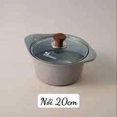 Bộ Nồi Chảo Ecoramic Premium Đáy Từ 5 Món - Chảo và Nồi Chống Dính Dùng Cho Mọi Loại Bếp
