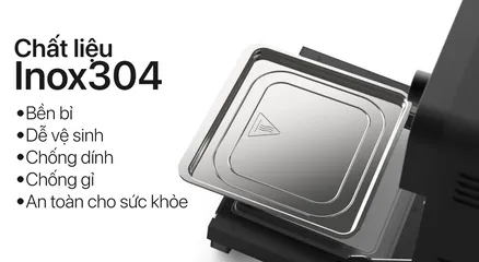 Khay hứng dầu inox 304 cho nồi chiên không dầu 2Good S19/S20 - Phụ kiện cần thiết, dễ lắp đặt, bảo vệ tuổi thọ nồi chiên