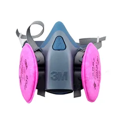 Mặt nạ 3M 7502 Bảo Hộ Kèm 2 Phin Lọc 3M 2097 - An Toàn Đỏ Đen, Lọc Khí Hiệu Quả 99,97% Cho Công Nghiệp và Phòng Cháy Cháy