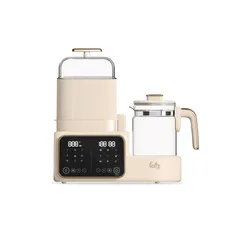 Máy Hâm Sữa Đa Năng Điện Tử Fatzbaby Multimax 7 FB9302TN - Tiệt Trùng, Hấp Thức Ăn, Chế Độ Khử Clo, Dễ Dùng, Màu Be