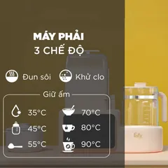 Máy Hâm Sữa Đa Năng Điện Tử Fatzbaby Multimax 7 FB9302TN - Tiệt Trùng, Hấp Thức Ăn, Chế Độ Khử Clo, Dễ Dùng, Màu Be