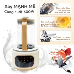 Máy làm sữa hạt đa năng Seka E500 - 10 chế độ xay nấu, hộp chống ồn hiện đại, lưỡi dao 12 cánh, dung tích 1.5L, thiết kế sang trọng