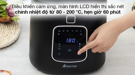 Nồi Chiên Không Dầu Dreamer DF-S40B 3.5L - 8 Chức Năng Nấu Thông Minh, Công Suất 1300W, Công Nghệ Rapid Air