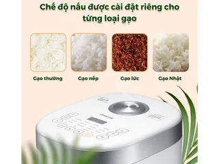 Nồi Cơm Điện Cao Tần 18 Chức Năng Dreamer DKA-IRC118 - Hẹn Giờ, Công Nghệ IH, Dung Tích 1.8L, Chế Độ Nấu Đặc Biệt cho Gạo