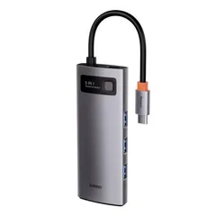 Bộ Chuyển Đổi Đa Năng Baseus Metal Gleam Type-C 5in1 CAHUB-CX0G - Tốc Độ Cao, Sạc Nhanh PD 100W, Hỗ Trợ HDMI 4K