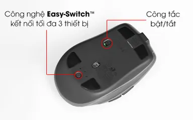 Chuột không dây Logitech MX Anywhere 2S - Chuột Bluetooth kết nối USB, DPI 4000, thời gian sử dụng pin tới 70 ngày, thiết kế ergonomic siêu tiện lợi
